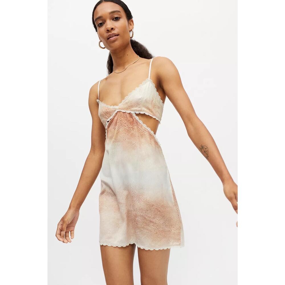 Lioness Awakening Snake Print Mini Dress Size Large